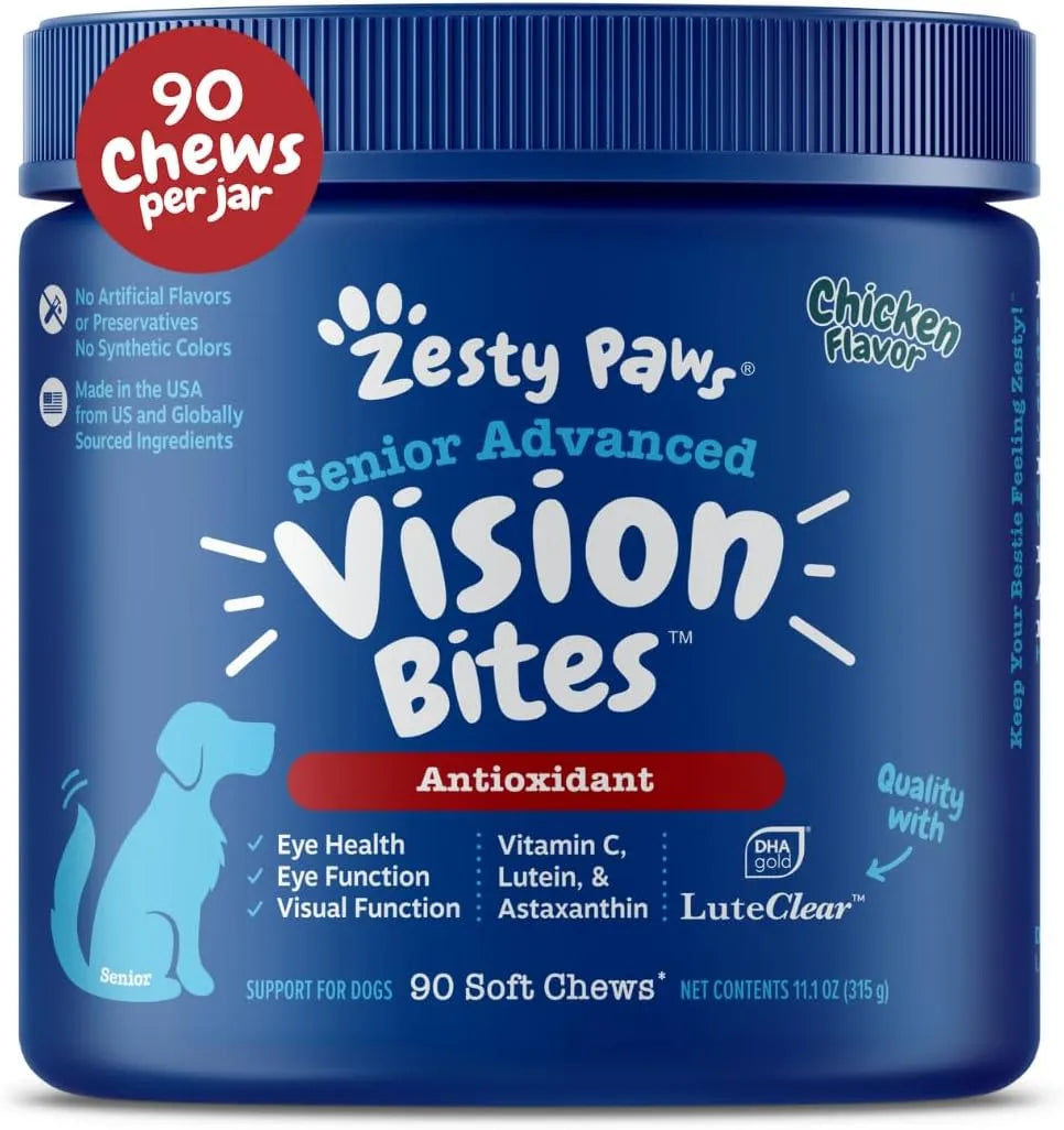 ZESTY PAWS - Zesty Paws Eye Supplement for Dogs 90 Masticables - The Red Vitamin MX - Cuidado De Los Ojos De Los Perros - {{ shop.shopifyCountryName }}