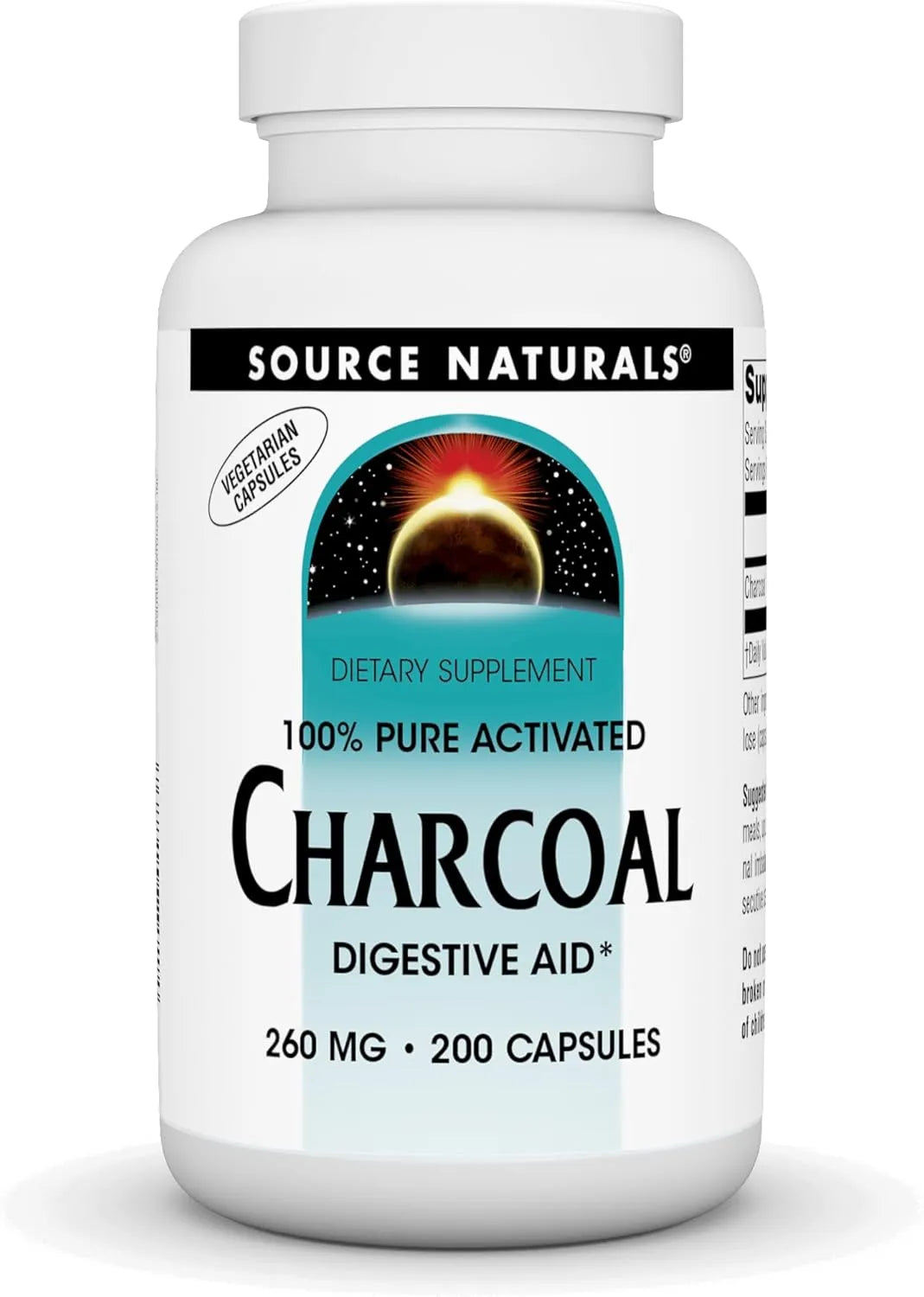 SOURCE NATURALS - Source Naturals Charcoal 260Mg. 200 Capsulas - The Red Vitamin MX - Suplementos Alimenticios - {{ shop.shopifyCountryName }}