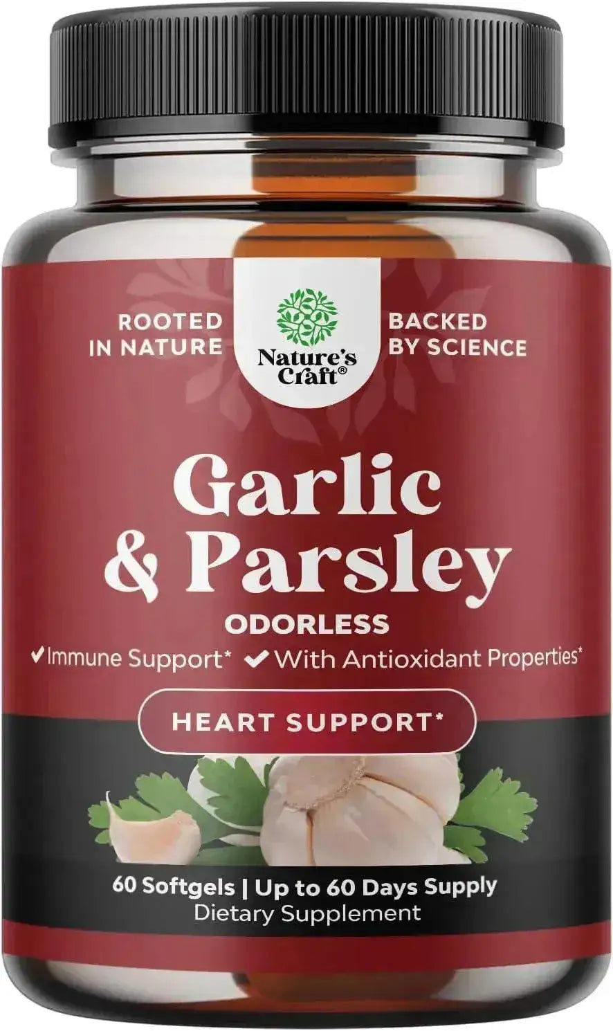 NATURES CRAFT - Natures Craft Super Concentrated Odorless Garlic with Parsley 60 Capsulas Blandas - The Red Vitamin MX - Suplementos Alimenticios - {{ shop.shopifyCountryName }}