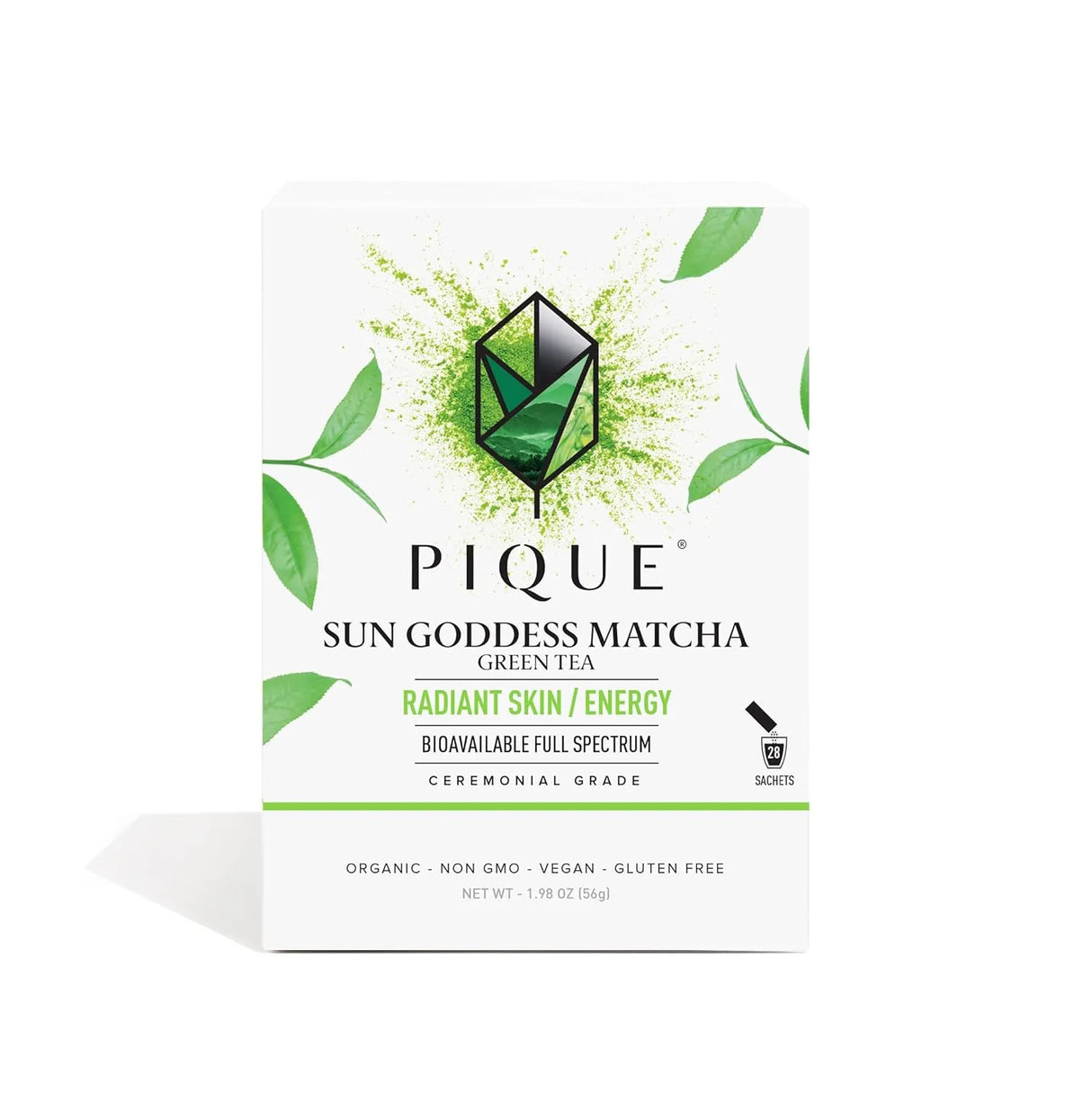 PIQUE - Pique Organic Sun Goddess Matcha Ceremonial Grade Matcha Green Tea Powder 28 Paquetes - The Red Vitamin MX - Suplementos Alimenticios - {{ shop.shopifyCountryName }}