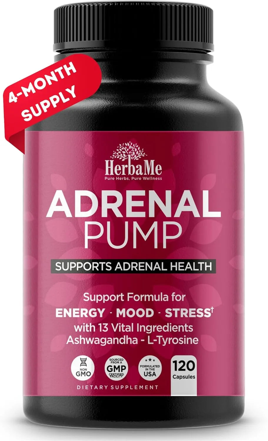 HERBAME - HerbaMe Adrenal Pump 120 Capsulas - The Red Vitamin MX - Suplementos Alimenticios - {{ shop.shopifyCountryName }}