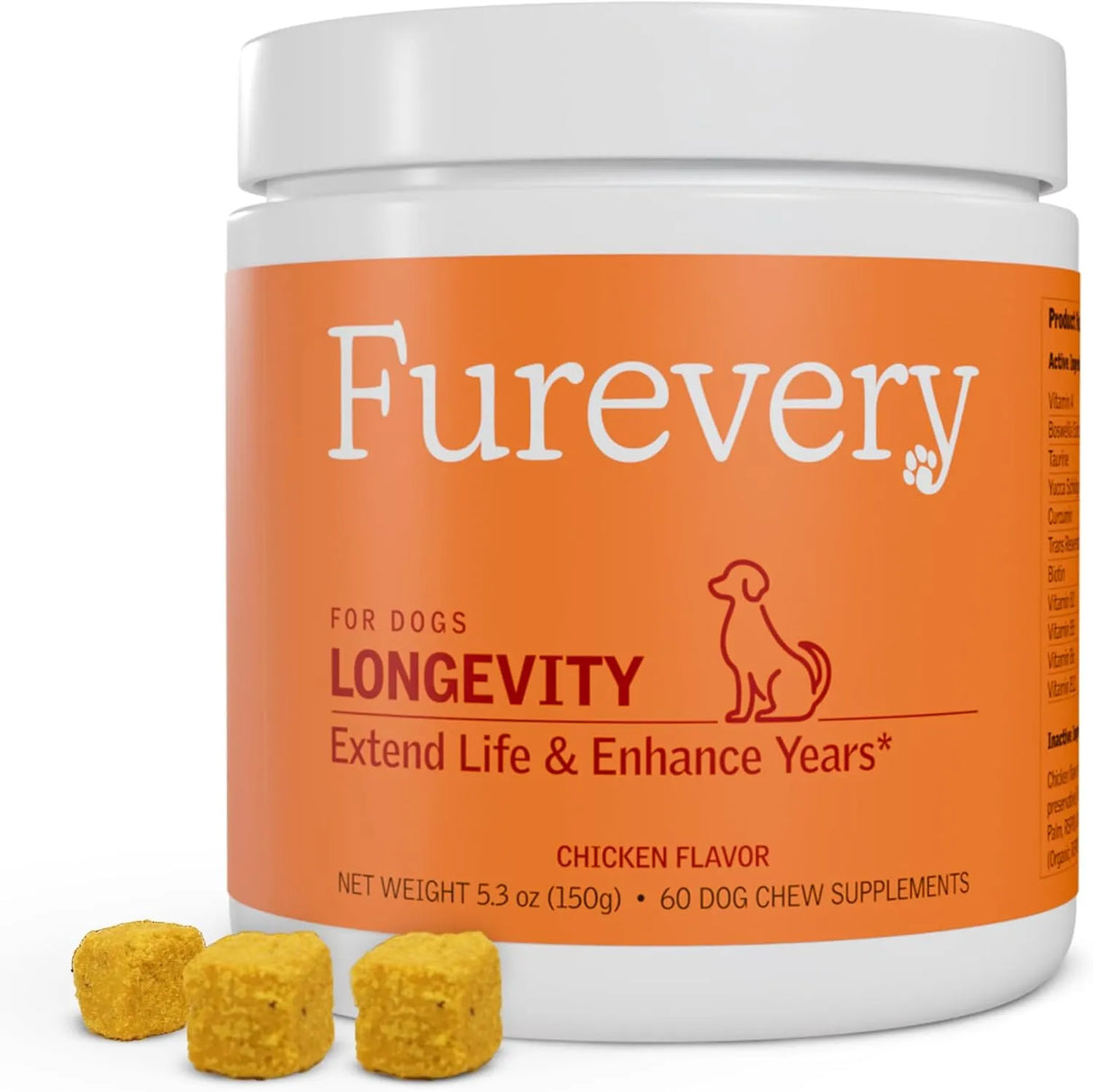 FUREVERY - Furevery Daily Dog Multivitamin Chicken Flavored 60 Masticables - The Red Vitamin MX - Multivitamínicos Para Perros - {{ shop.shopifyCountryName }}
