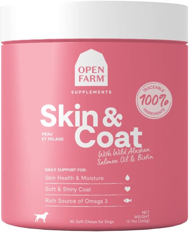 Open Farm Skin & Coat Chews 90 Masticables