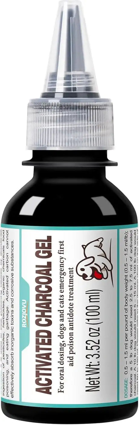 ROZJOVU - ROZJOVU Activated Charcoal Gel for Dogs for Poisoning 100Ml. - The Red Vitamin MX - Medicamentos Sin Receta Para Perros - {{ shop.shopifyCountryName }}