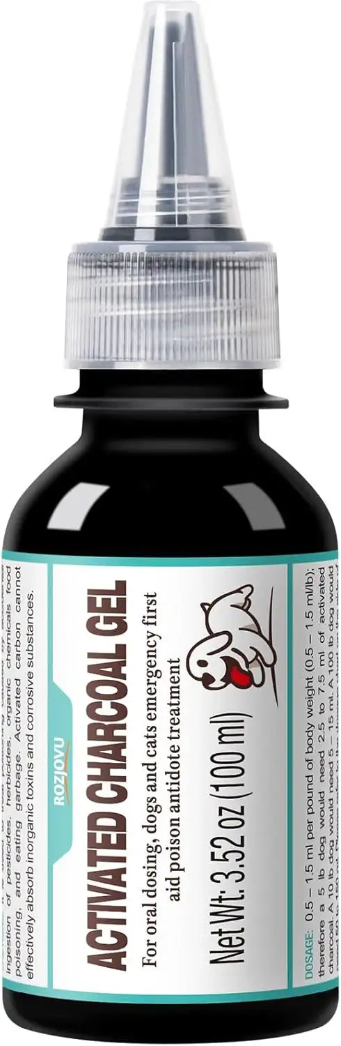 ROZJOVU - ROZJOVU Activated Charcoal Gel for Dogs for Poisoning 100Ml. - The Red Vitamin MX - Medicamentos Sin Receta Para Perros - {{ shop.shopifyCountryName }}