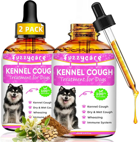 FUZZYCARE - Fuzzycare Dog Cough Treatment 60Ml. 2 Pack - The Red Vitamin MX - Medicamentos Sin Receta Para Perros - {{ shop.shopifyCountryName }}
