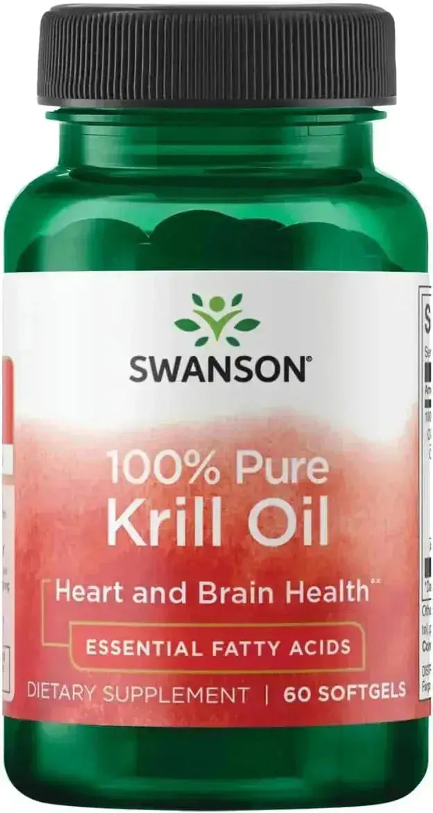 SWANSON - Swanson 100% Pure Krill Oil 500Mg. 60 Capsulas Blandas - The Red Vitamin MX - Suplementos Alimenticios - {{ shop.shopifyCountryName }}