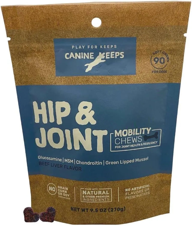 CANINE KEEPS - Canine Keeps Dog Hip and Joint Supplement 90 Masticables - The Red Vitamin MX - Cuidado De Cadera Y Articulaciones Para Perros - {{ shop.shopifyCountryName }}