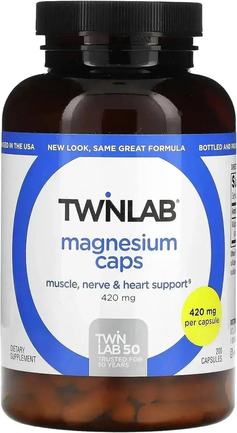 TWINLAB - Twinlab Magnesium 420Mg. 200 Capsulas - The Red Vitamin MX - Suplementos Alimenticios - {{ shop.shopifyCountryName }}