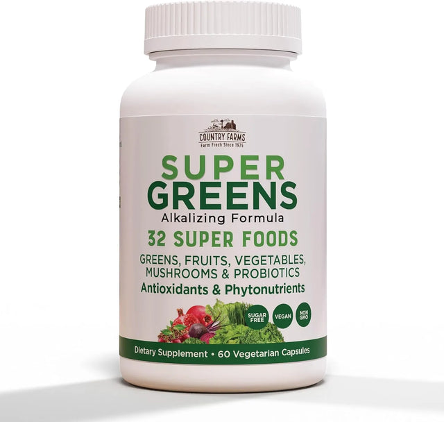 COUNTRY FARMS - COUNTRY FARMS Super Greens 60 Capsulas - The Red Vitamin MX - Suplementos Alimenticios - {{ shop.shopifyCountryName }}