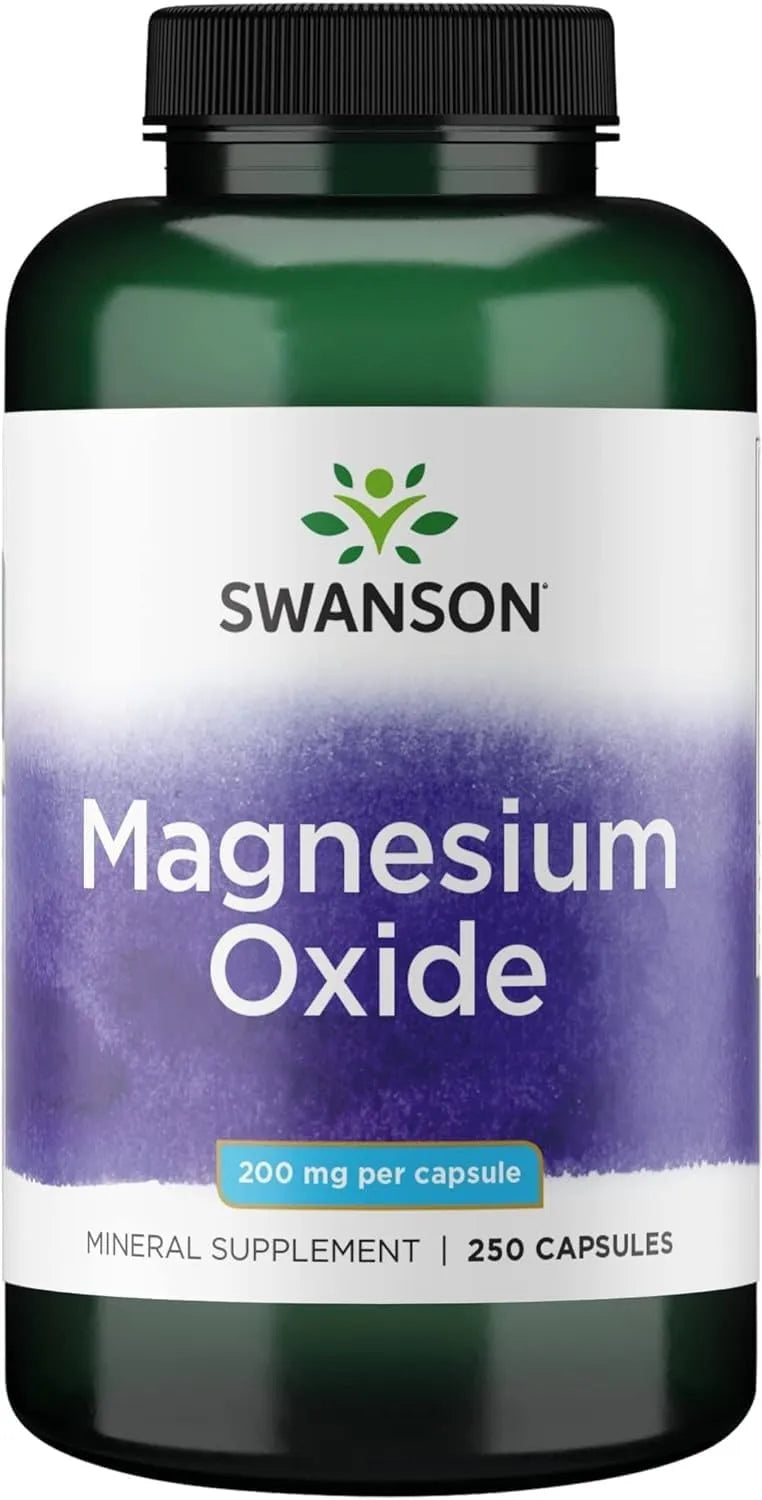 SWANSON - Swanson Magnesium Oxide 200Mg. 250 Capsulas - The Red Vitamin MX - Suplementos Alimenticios - {{ shop.shopifyCountryName }}