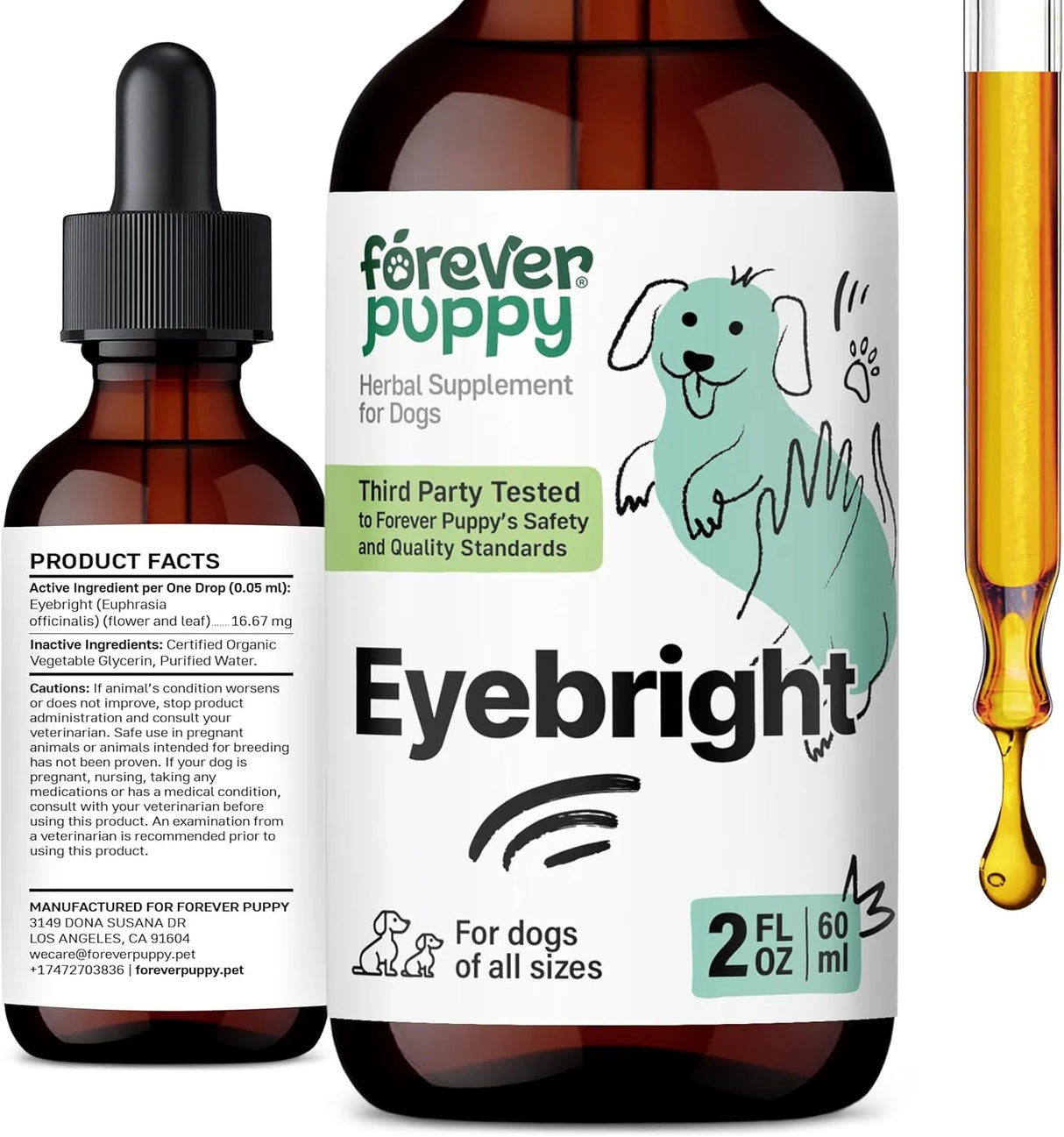 FOREVER PUPPY - Forever Puppy Eyebright Drops for Dogs 2 Fl.Oz. - The Red Vitamin MX - Cuidado De Los Ojos De Los Perros - {{ shop.shopifyCountryName }}