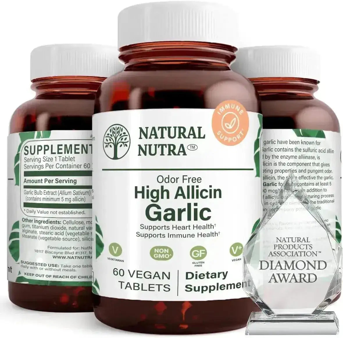 NATURAL NUTRA - Natural Nutra High Allicin Garlic 60 Tabletas - The Red Vitamin MX - Suplementos Alimenticios - {{ shop.shopifyCountryName }}
