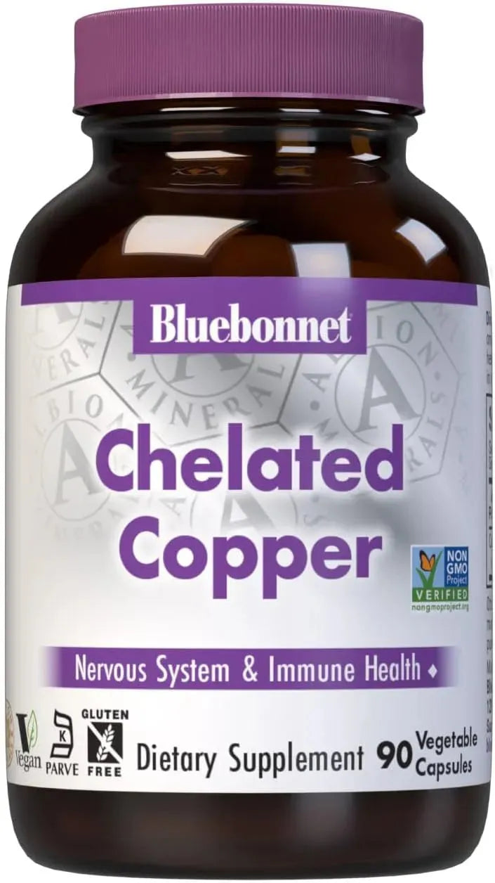 BLUEBONNET NUTRITION - Bluebonnet Nutrition Albion Chelated Copper 90 Capsulas - The Red Vitamin MX - Suplementos Alimenticios - {{ shop.shopifyCountryName }}