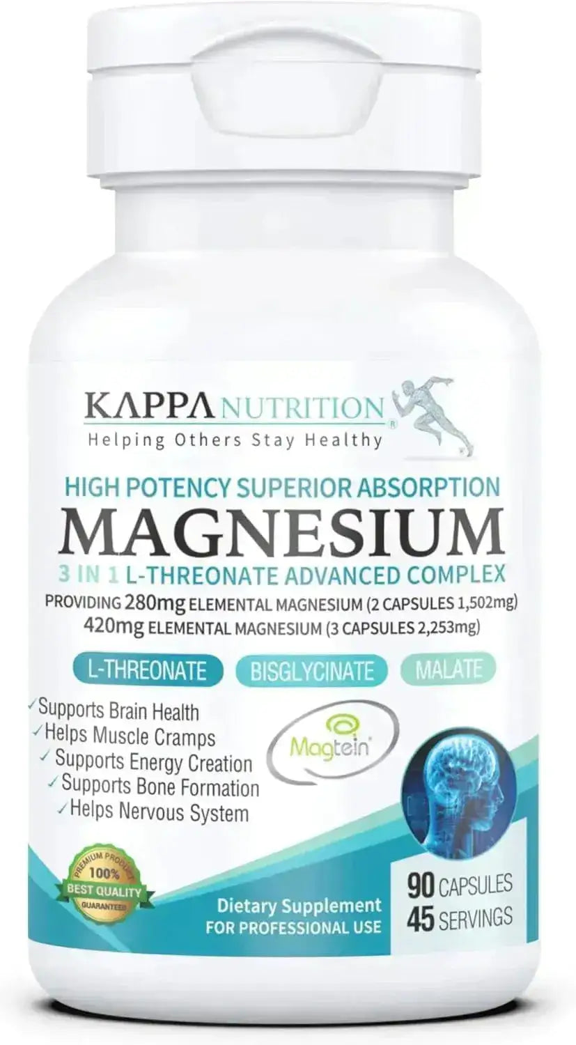 KAPPA NUTRITION - KAPPA NUTRITION Magnesium 90 Capsulas - The Red Vitamin MX - Suplementos Alimenticios - {{ shop.shopifyCountryName }}
