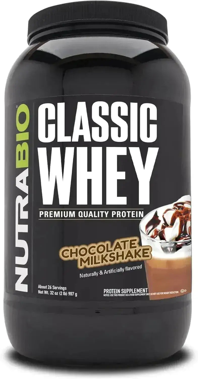 NUTRABIO - NutraBio Classic Whey Protein Powder Chocolate Milkshake 26 Servicios 907Gr. - The Red Vitamin MX - Suplementos Alimenticios - {{ shop.shopifyCountryName }}