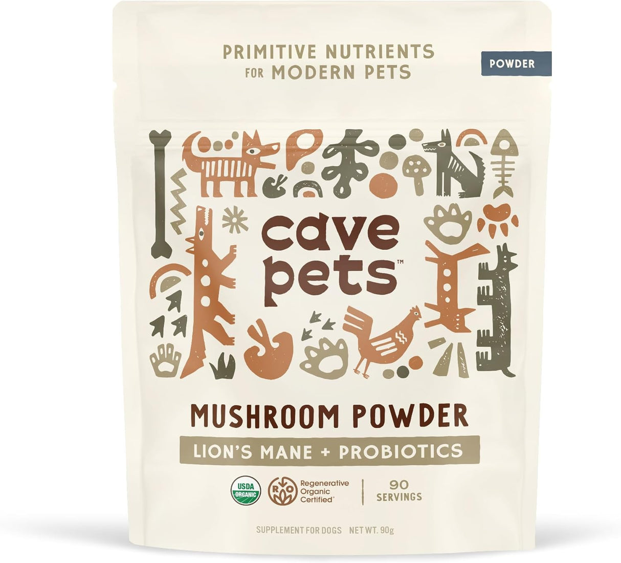 CAVE PETS - Cave Pets Super Blend Powder Lion’s Mane & Probiotics 90 Servicios 90Gr. - The Red Vitamin MX - Suplementos Herbales Para Perros - {{ shop.shopifyCountryName }}