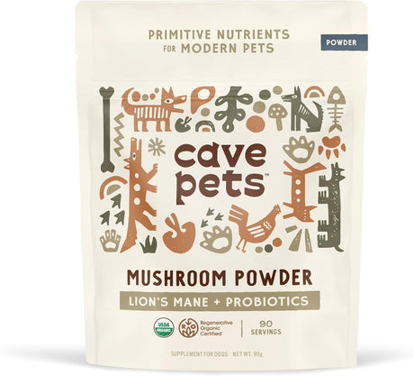 CAVE PETS - Cave Pets Super Blend Powder Lion’s Mane & Probiotics 90 Servicios 90Gr. - The Red Vitamin MX - Suplementos Herbales Para Perros - {{ shop.shopifyCountryName }}