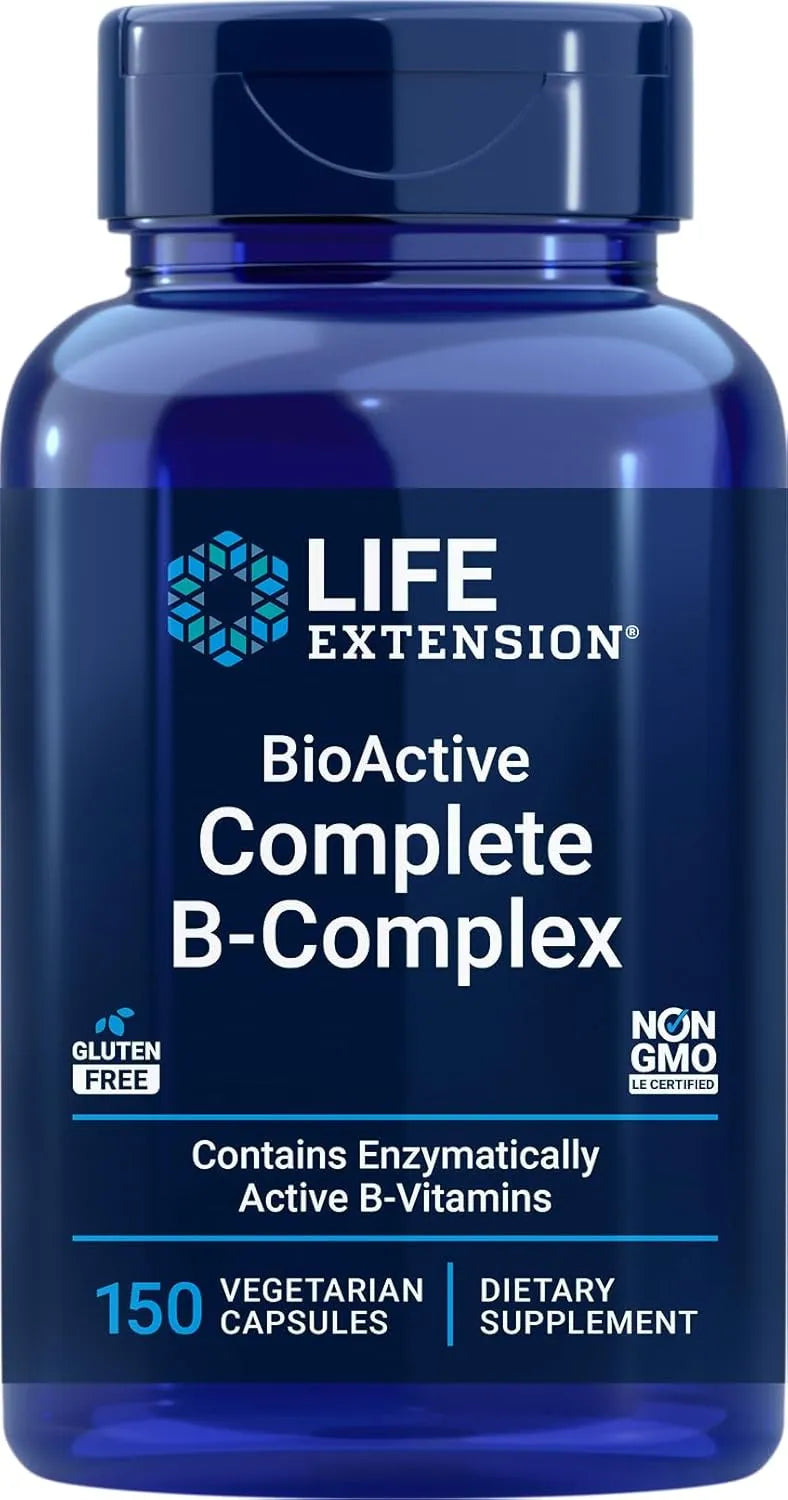 LIFE EXTENSION - Life Extension BioActive Complete B-Complex 150 Capsulas - The Red Vitamin MX - Suplementos Alimenticios - {{ shop.shopifyCountryName }}