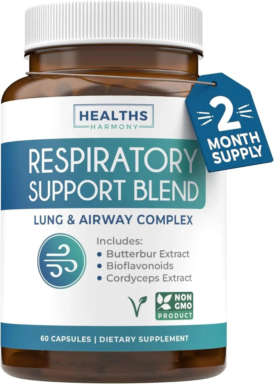 HEALTHS HARMONY - Healths Harmony Respiratory Support 60 Capsulas - The Red Vitamin MX - Suplementos Alimenticios - {{ shop.shopifyCountryName }}