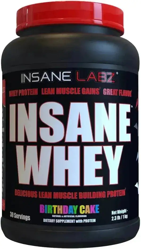INSANE LABZ - Insane Labz Insane Whey 100% Muscle Building Whey Protein 30 Servicios Birthday Cake 1 Kg. - The Red Vitamin MX - Suplementos Alimenticios - {{ shop.shopifyCountryName }}
