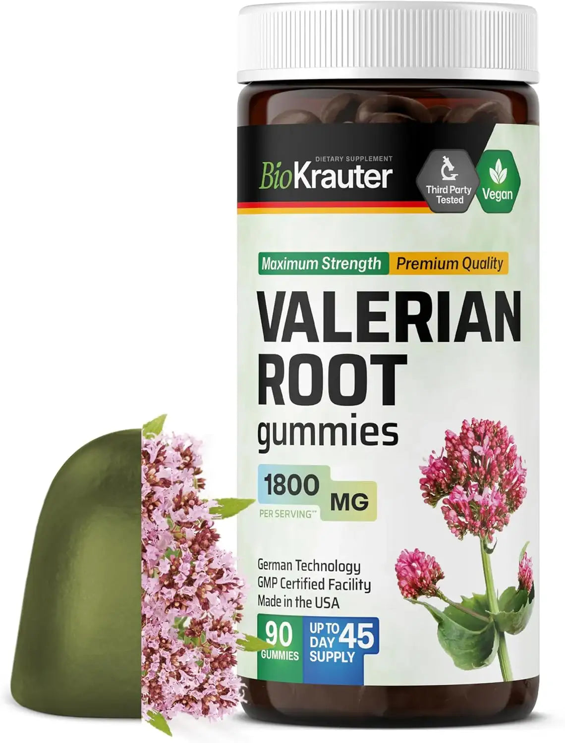 BIOKRAUTER - BIO KRAUTER Valerian Root Gummies 1800Mg. 90 Gomitas - The Red Vitamin MX - Suplementos Alimenticios - {{ shop.shopifyCountryName }}