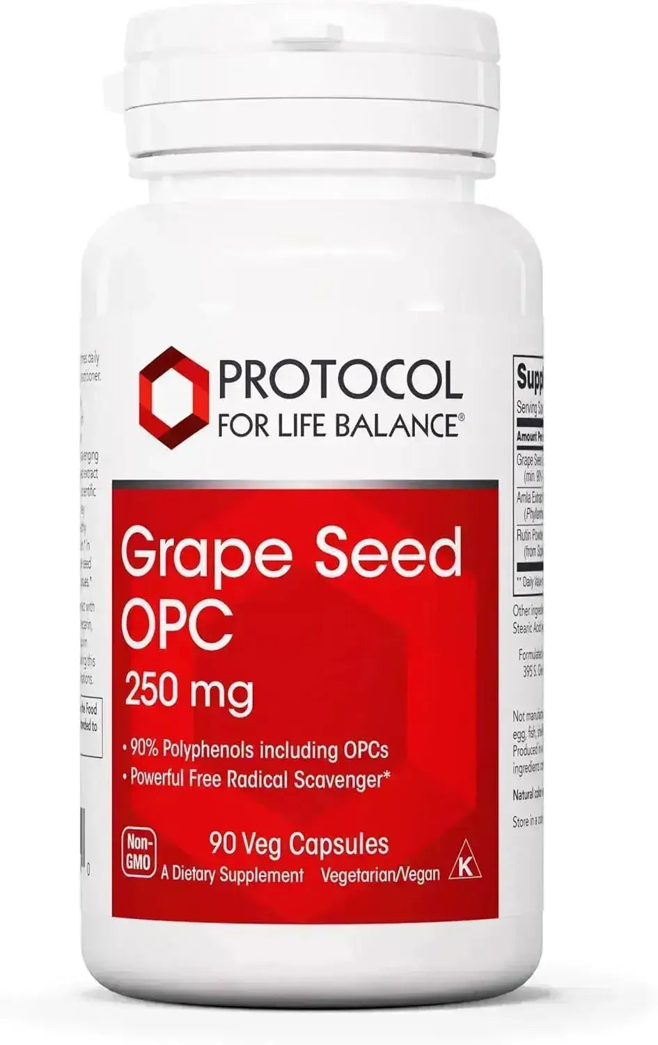 PROTOCOL FOR LIFE BALANCE - Protocol Grape Seed OPC 250Mg. 90 Capsulas - The Red Vitamin MX - Suplementos Alimenticios - {{ shop.shopifyCountryName }}