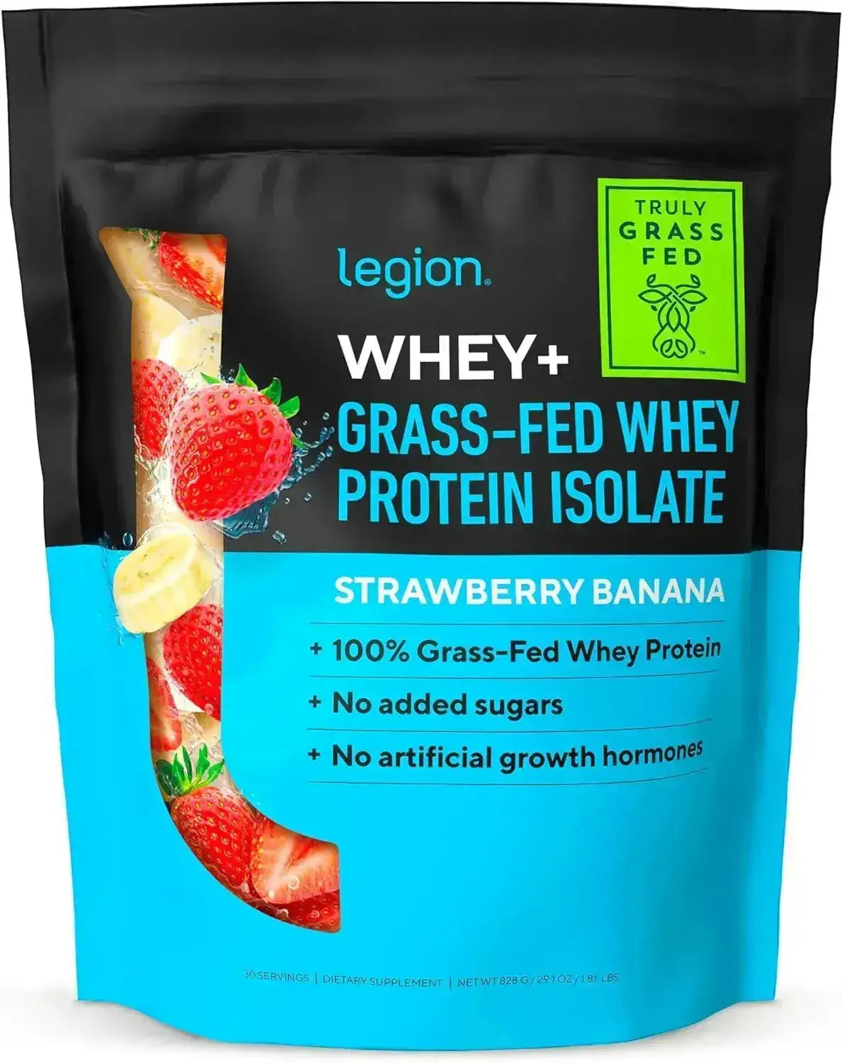 LEGION - LEGION Whey+ Grass Fed Whey Isolate Protein Powder Strawberry Banana 828Gr. - The Red Vitamin MX - Suplementos Alimenticios - {{ shop.shopifyCountryName }}