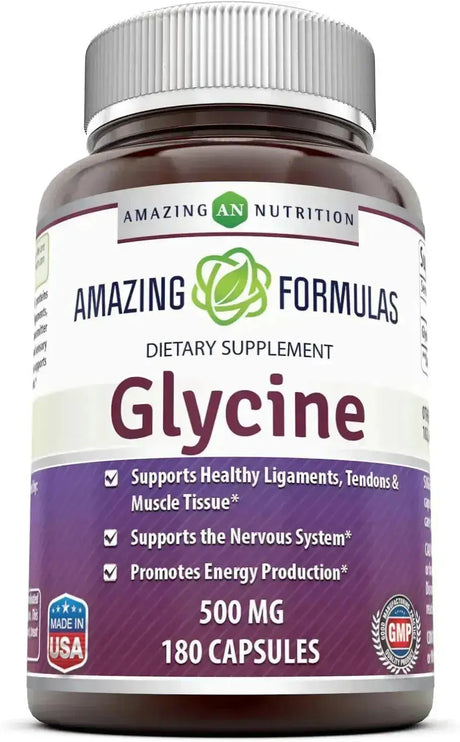 AMAZING FORMULAS - Amazing Formulas Glycine 500Mg. 180 Capsulas - The Red Vitamin MX - Suplementos Alimenticios - {{ shop.shopifyCountryName }}