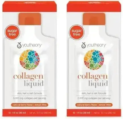 YOUTHEORY - Youtheory Collagen Liquid 12 Paquetes 2 Pack - The Red Vitamin MX - Suplementos Alimenticios - {{ shop.shopifyCountryName }}