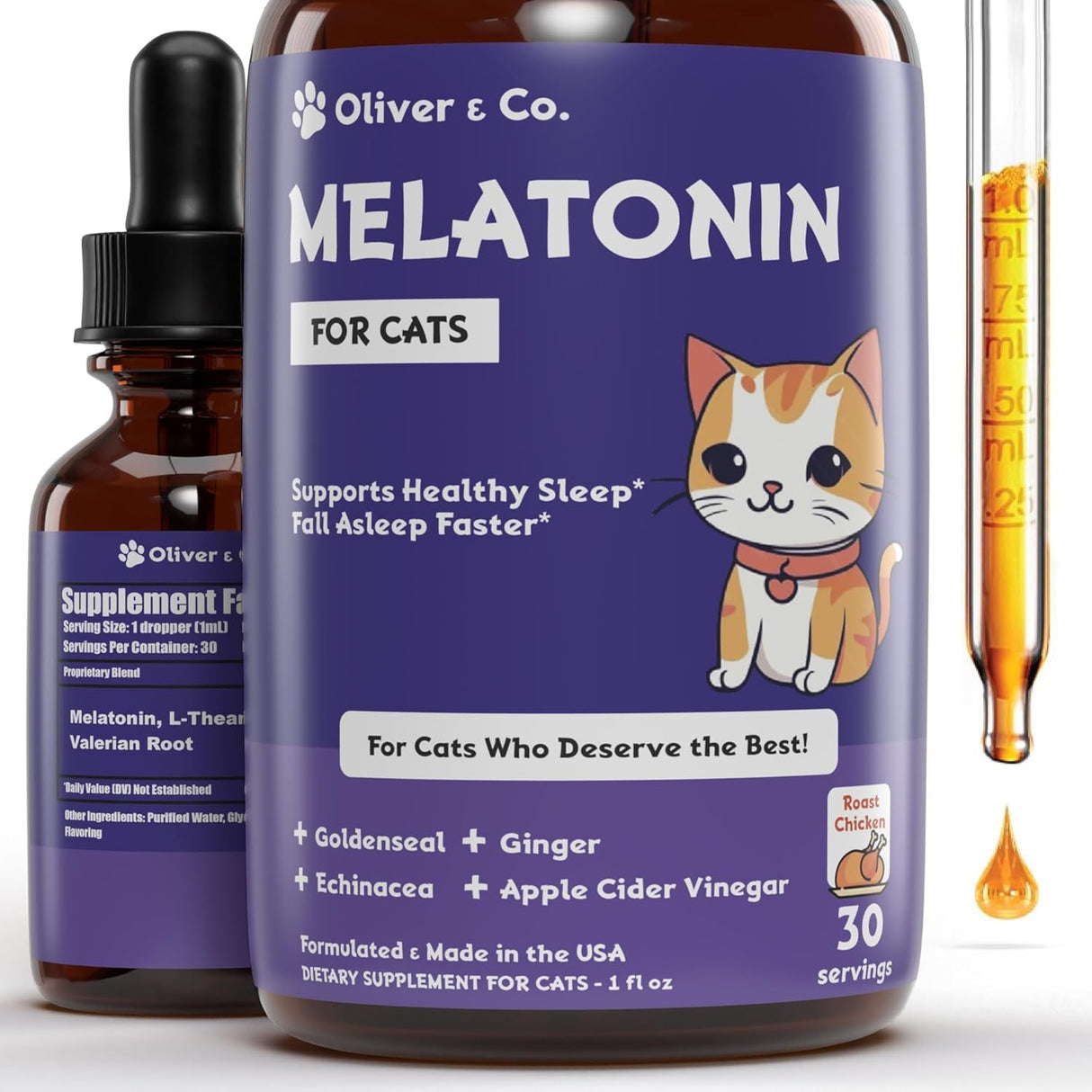 Oliver & Co. Cat Melatonin 1 Fl.Oz.