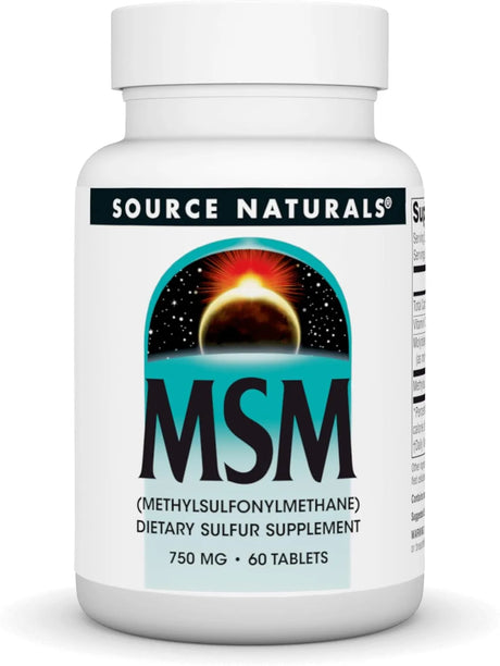 SOURCE NATURALS - Source Naturals MSM 750Mg. 60 Tabletas - The Red Vitamin MX - Suplementos Alimenticios - {{ shop.shopifyCountryName }}