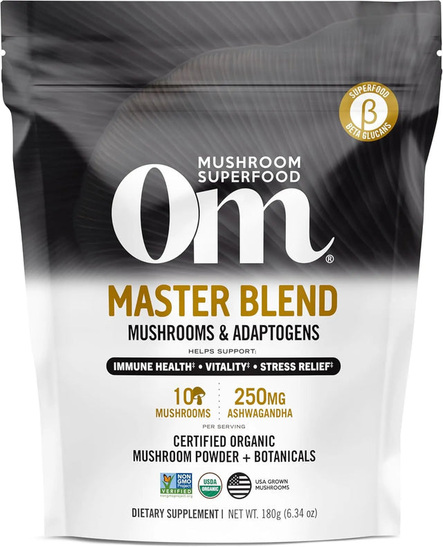 OM - Om Mushroom Master Blend 10 Mushroom Complex Powder 180Gr. - The Red Vitamin MX - Suplementos Alimenticios - {{ shop.shopifyCountryName }}