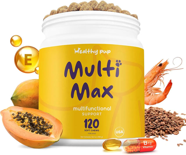 HEALTHY PUP - Healthy Pup Dog Multivitamin 120 Masticables - The Red Vitamin MX - Multivitamínicos Para Perros - {{ shop.shopifyCountryName }}