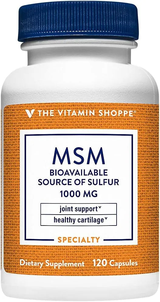 THE VITAMIN SHOPPE - The Vitamin Shoppe MSM 1000Mg. 120 Capsulas - The Red Vitamin MX - Suplementos Alimenticios - {{ shop.shopifyCountryName }}
