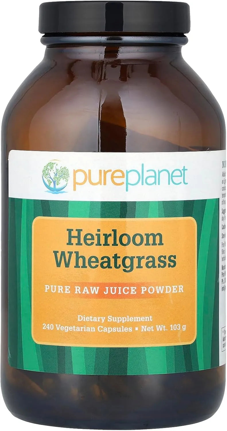 PURE PLANET - Pure Planet Heirloom Wheatgrass 240 Capsulas - The Red Vitamin MX - Suplementos Alimenticios - {{ shop.shopifyCountryName }}
