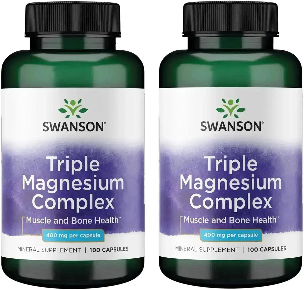 SWANSON - Swanson Triple Magnesium Complex 400Mg. 100 Capsulas 2 Pack - The Red Vitamin MX - Suplementos Alimenticios - {{ shop.shopifyCountryName }}