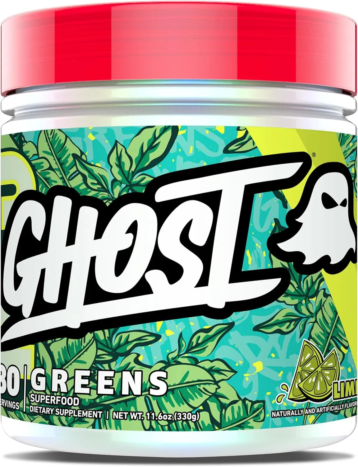 GHOST - GHOST Greens Powder 30 Servicios Lime 330Gr. - The Red Vitamin MX - Suplementos Alimenticios - {{ shop.shopifyCountryName }}