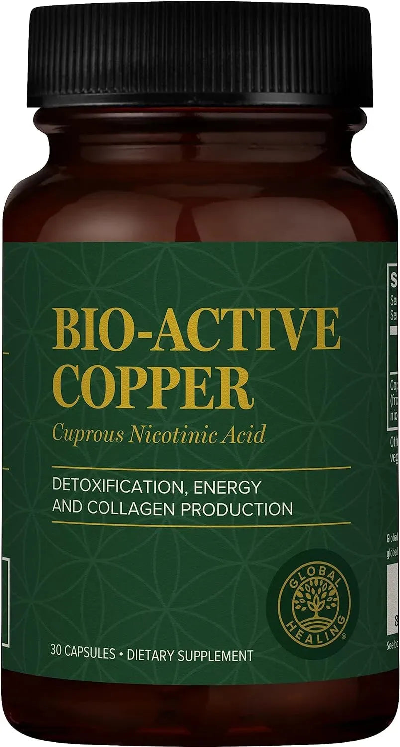 GLOBAL HEALING CENTER - Global Healing Bio-Active Copper 30 Capsulas - The Red Vitamin MX - Suplementos Alimenticios - {{ shop.shopifyCountryName }}