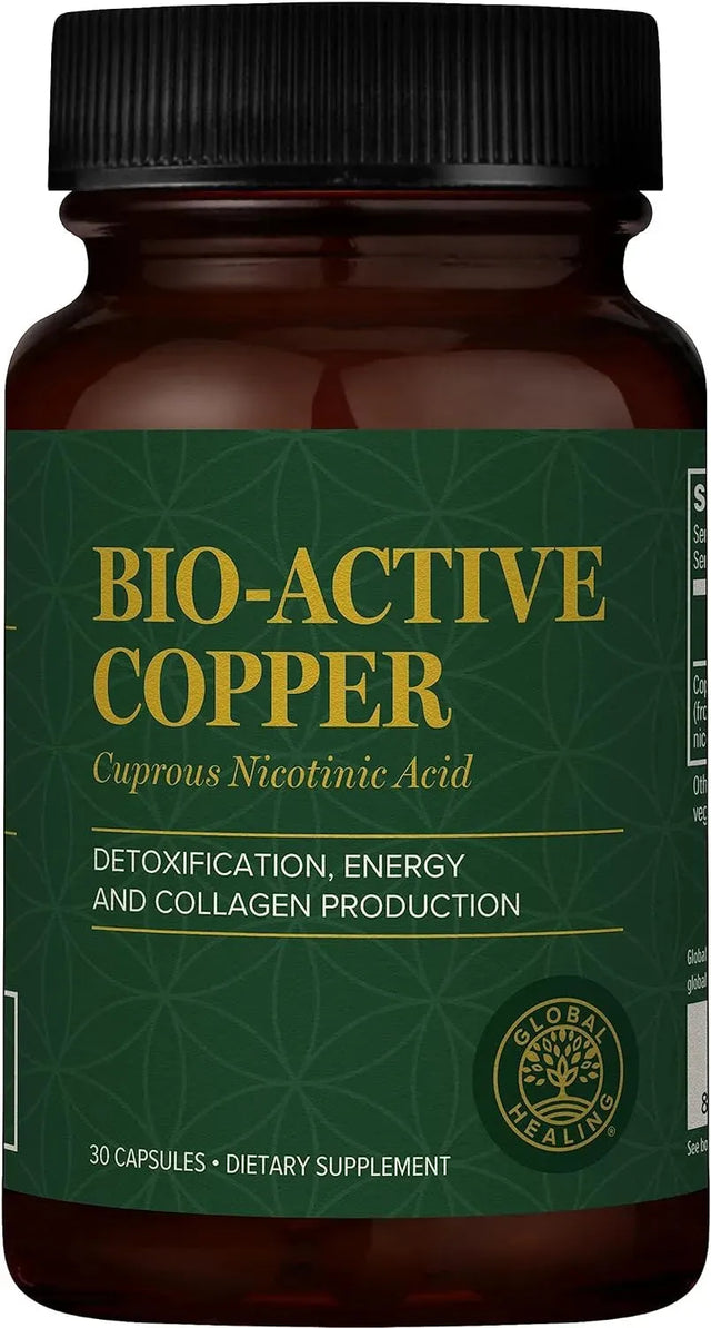 GLOBAL HEALING CENTER - Global Healing Bio-Active Copper 30 Capsulas - The Red Vitamin MX - Suplementos Alimenticios - {{ shop.shopifyCountryName }}