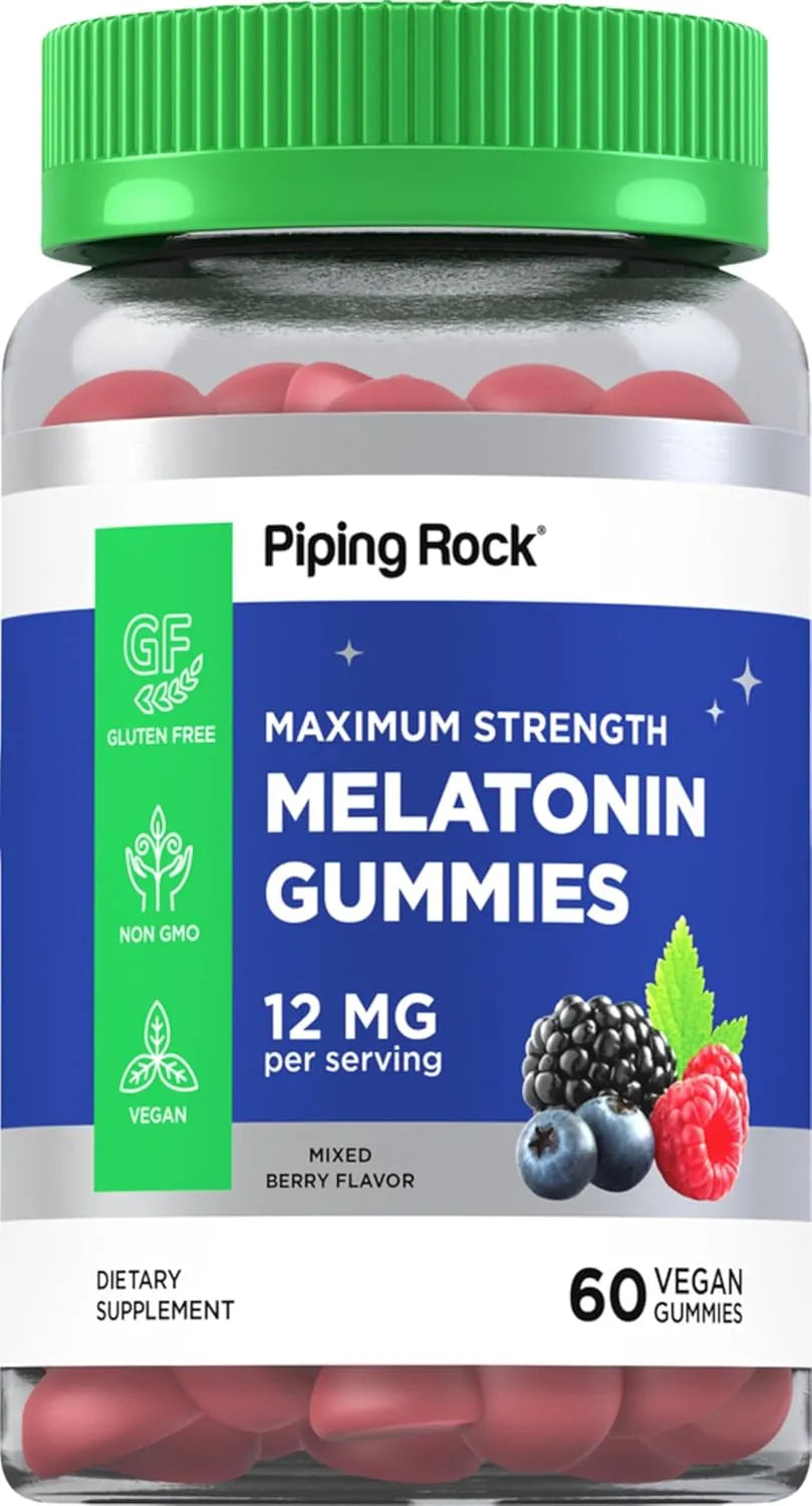 PIPING ROCK - Piping Rock Melatonin Gummies 12Mg. 60 Gomitas - The Red Vitamin MX - Suplementos Alimenticios - {{ shop.shopifyCountryName }}