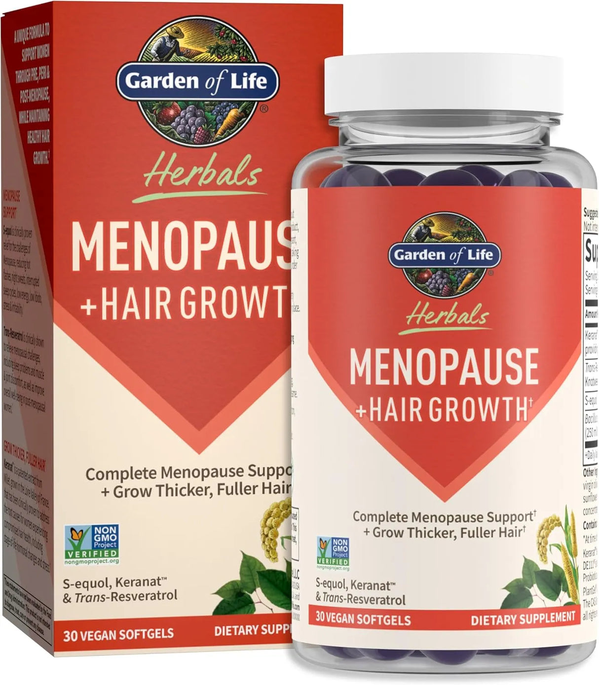 GARDEN OF LIFE - Garden of Life Herbals Menopause +Hair Growth 30 Capsulas Blandas - The Red Vitamin MX - Suplementos Alimenticios - {{ shop.shopifyCountryName }}