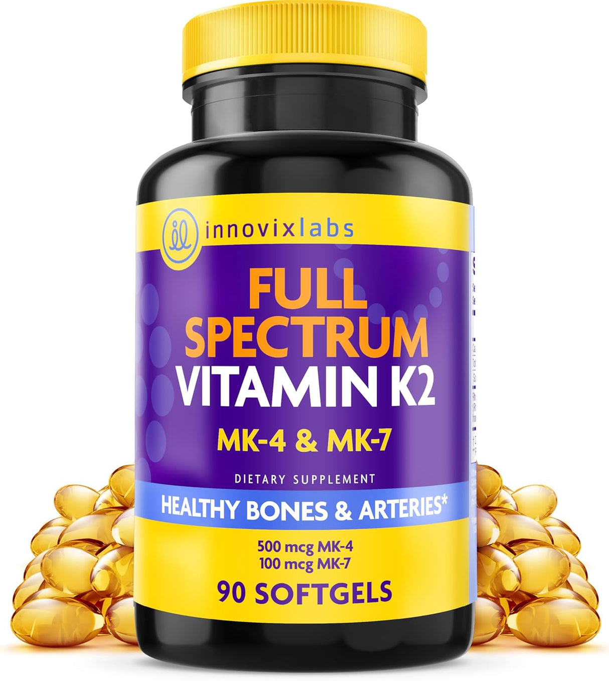 InnovixLabs Full Spectrum Vitamin K2 90 Capsulas