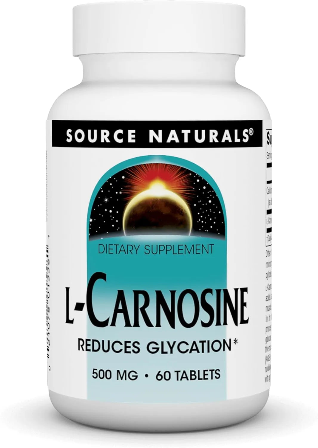 SOURCE NATURALS - Source Naturals L-Carnosine 500Mg. 60 Tabletas - The Red Vitamin MX - Suplementos Alimenticios - {{ shop.shopifyCountryName }}