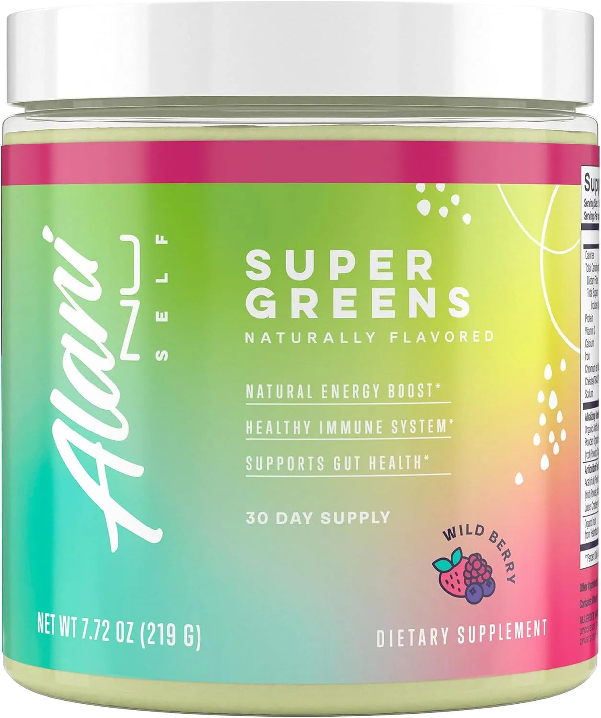 ALANI NU - Alani Nu Super Greens Powder 30 Servicios Wild Berry 219Gr. - The Red Vitamin MX - Suplementos Alimenticios - {{ shop.shopifyCountryName }}