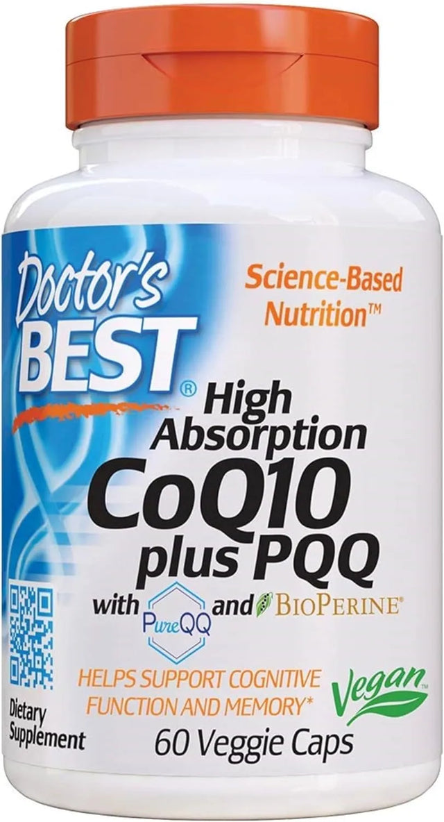 DOCTOR'S BEST - Doctor's Best High Absorption CoQ10 Plus PQQ 60 Capsulas - The Red Vitamin MX - Suplementos Alimenticios - {{ shop.shopifyCountryName }}