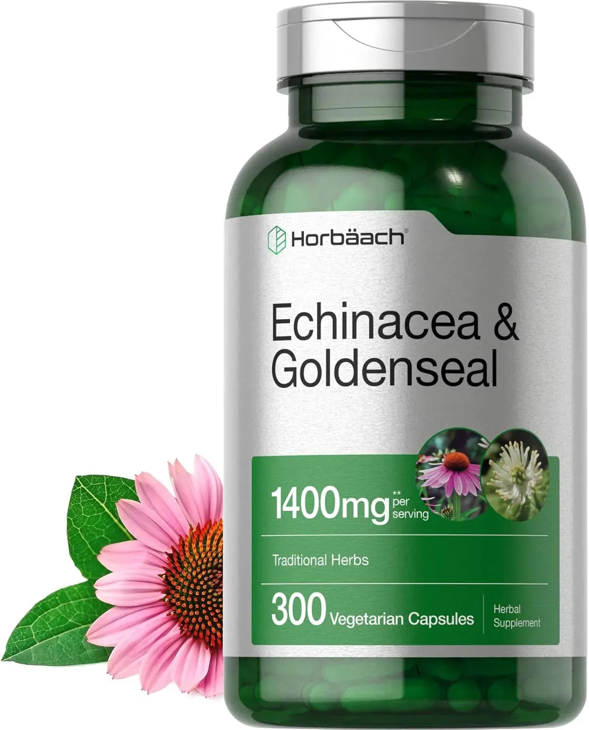 HORBAACH - Horbäach Echinacea Goldenseal 1400Mg. 300 Capsulas - The Red Vitamin MX - Suplementos Alimenticios - {{ shop.shopifyCountryName }}