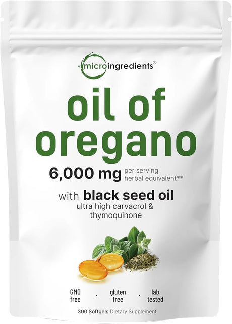MICRO INGREDIENTS - Micro Ingredients Oil of Oregano 6000Mg. 300 Capsulas Blandas - The Red Vitamin MX - Suplementos Alimenticios - {{ shop.shopifyCountryName }}