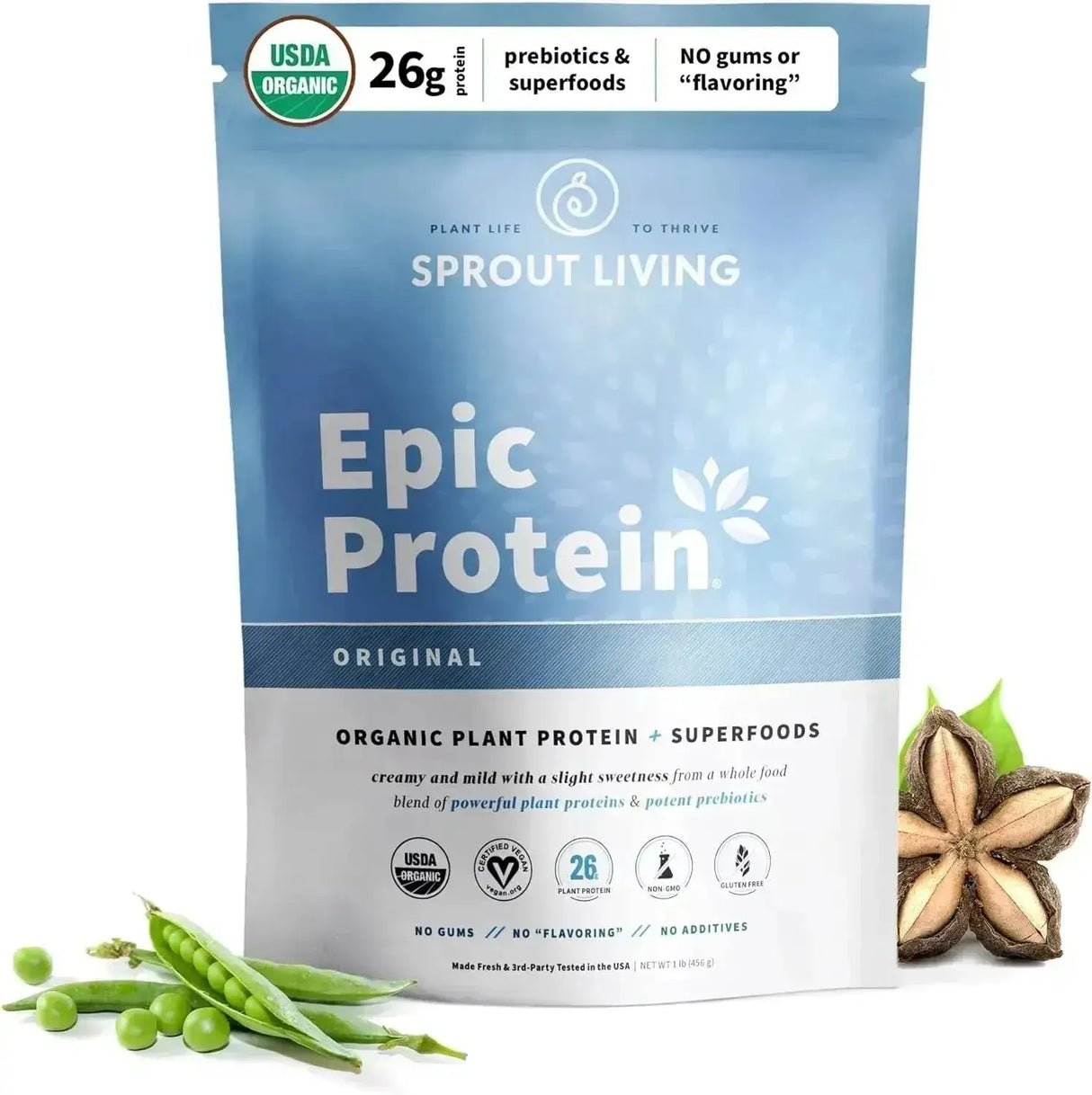 SPROUT LIVING - Sprout Living Epic Protein Plant Based Protein & Superfoods Powder Unflavored 456Gr. - The Red Vitamin MX - Suplementos Alimenticios - {{ shop.shopifyCountryName }}