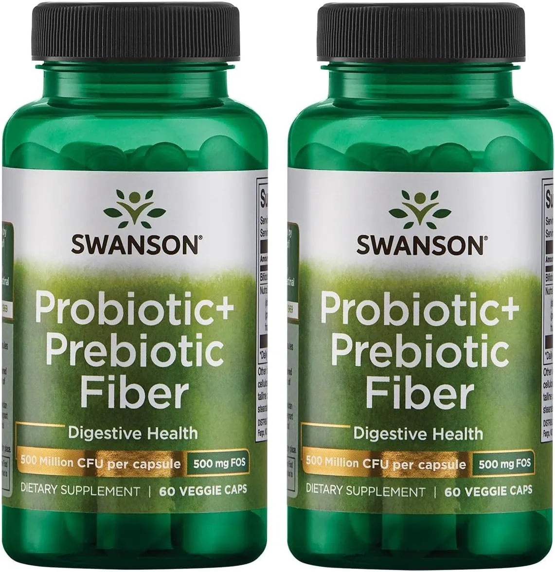 SWANSON - Swanson Prebiotic + Probiotic Fiber 60 Capsulas 2 Pack - The Red Vitamin MX - Suplementos Alimenticios - {{ shop.shopifyCountryName }}